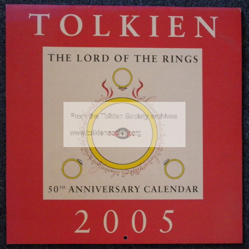 Tolkien The Lord of the Rings 50th Anniversary Calendar 2005