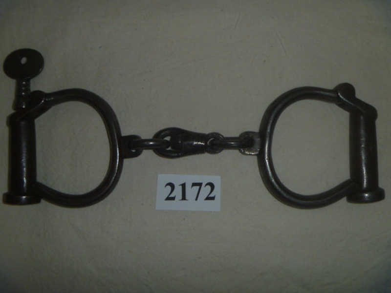 Standard Hiatt Handcuffs with key. ; Hiatt & Co. Ltd; c 1880; 2172