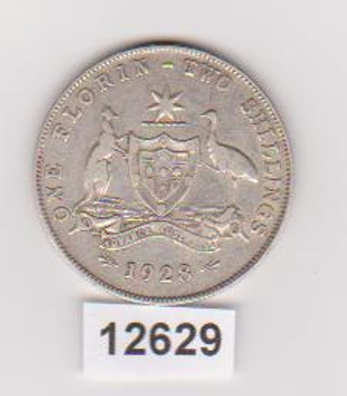 Coin Australian Florin Melbourne Mint 1928 12629 EHive coin-australian-florin-melbourne-mint-1928-12629-ehive