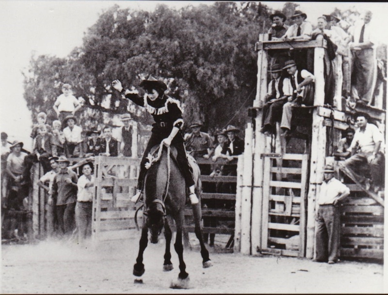 Photograph - Betty Urquart Lady Bronc Riding Champion 1950; c1950 ...