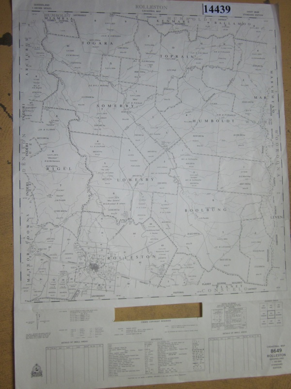 Map Cadastral Map Of Rolleston Department Of Mapping And Surveying Brisban On EHive
