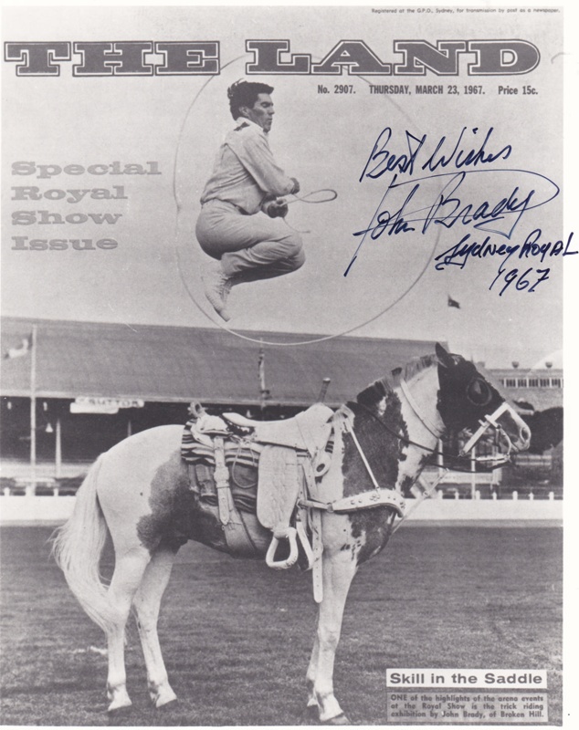 Photograph - Trick Riding Presentation By John Brady. ; The Land ...