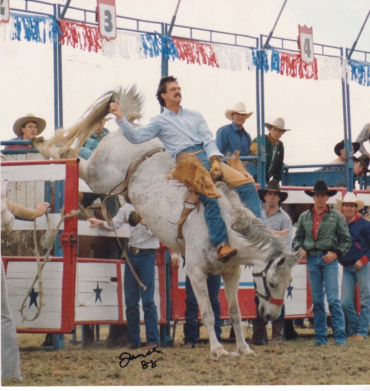 Photograph - Tony Hecksher performing at the Melbourne Rodeo. ; 1988 ...