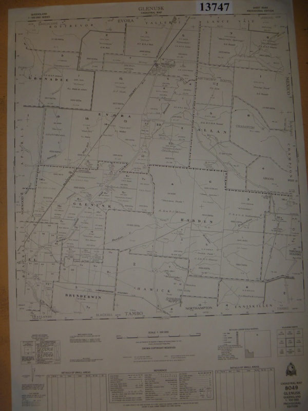 Department Of Mapping And Surveying Map - Cadastral Map Of Glenusk. ; Department Of Mapping And Surveying,  Brisbane.... On Ehive