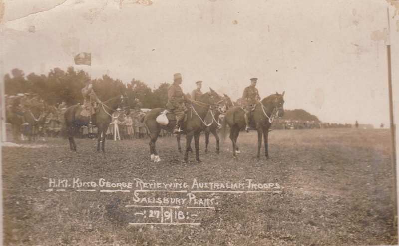 Photograph - King George V inspecting Australian Troops at Salisbury ...