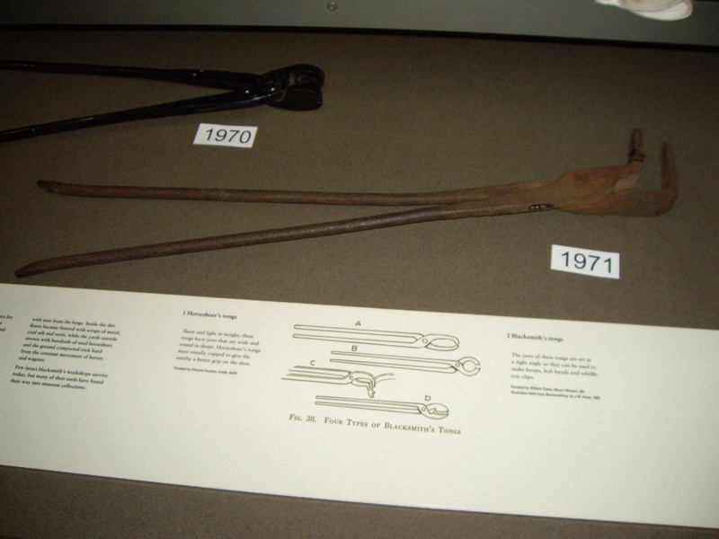 Blacksmith's tongs; 1971 eHive