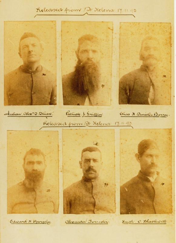 Prisoners who were released from St Helena Island prison; 1893; PM0327 eHive