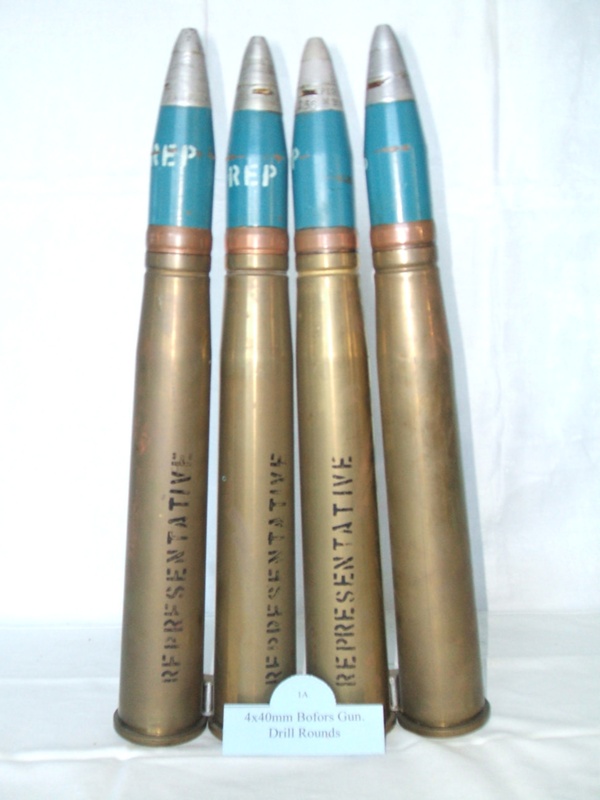 4 x 40mm Bofor Gun Drill Rounds; 1A on eHive.