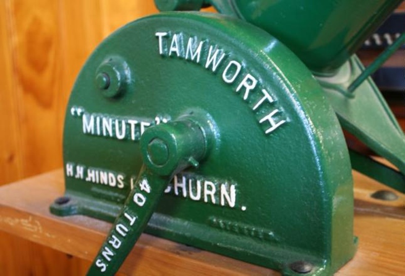 Butter Churn, manual, "Tamworth" "One Minute", castiron green