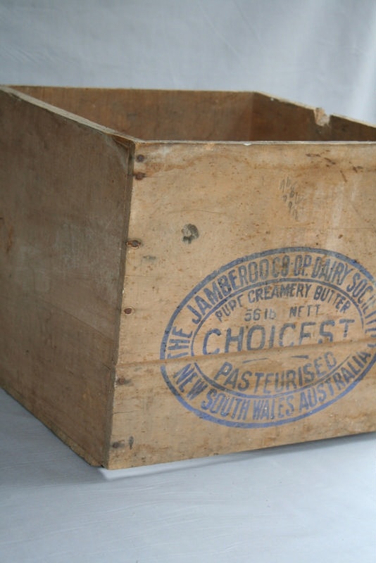 #044 Butter Box ... Salvaged Hardwood Box