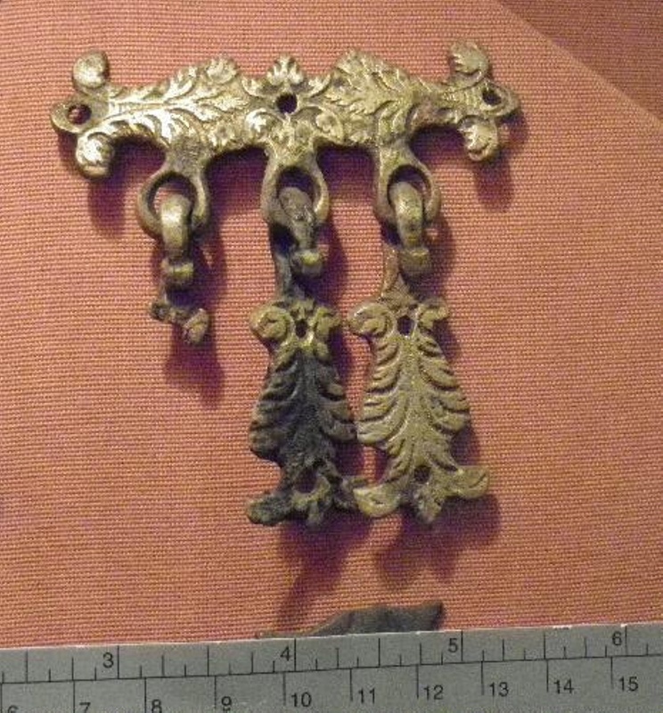 Belt Attachment 15C 3 Round Loops Pendants two Complete 1400 