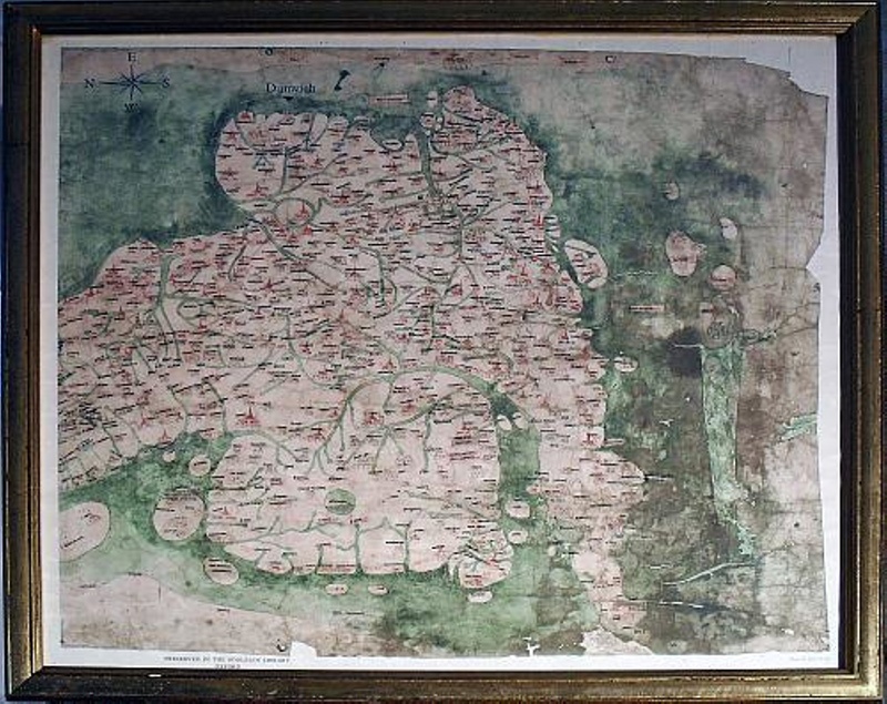 The Gough Map 1360 Map Of Britain C.ad1360 Known As The Gough Map; 1998; Duwhm:p589.1 On Ehive