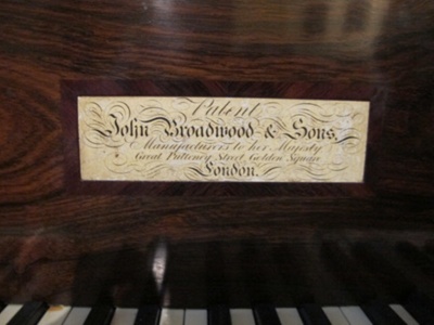 JOHN BROAD &sons ピアノ鍵盤蓋　ロンドンロゴ入り　ポスターは違う JOHN BROAD &sons ピアノ鍵盤蓋 ロンドンロゴ入り ポスターは違う