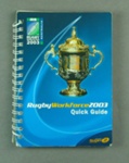 Rugby World Cup workforce guidebook, 2003; Unknown; 2003; M12098