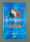 Rugby World Cup media guidebook - Canada team, 2003; Unknown; 2003; M12102