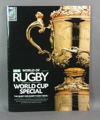 Rugby World Cup magazine, 2003; Unknown; 2003; M12097