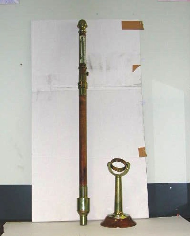 Troughton & Simms gimballed stick barometer from the Hobart Marine