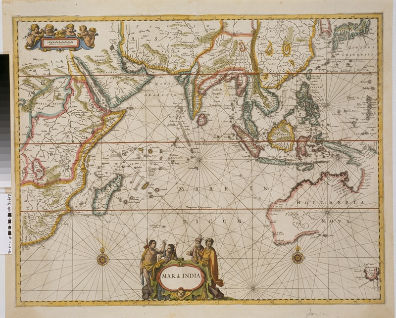 Map, 'Mar di India'; Johannes Jansson; 1650; D_1999.33 on eHive