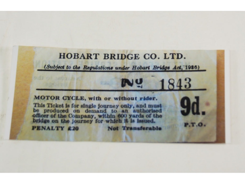 Hobart Bridge Co Ltd Tickets; D_2022076 eHive