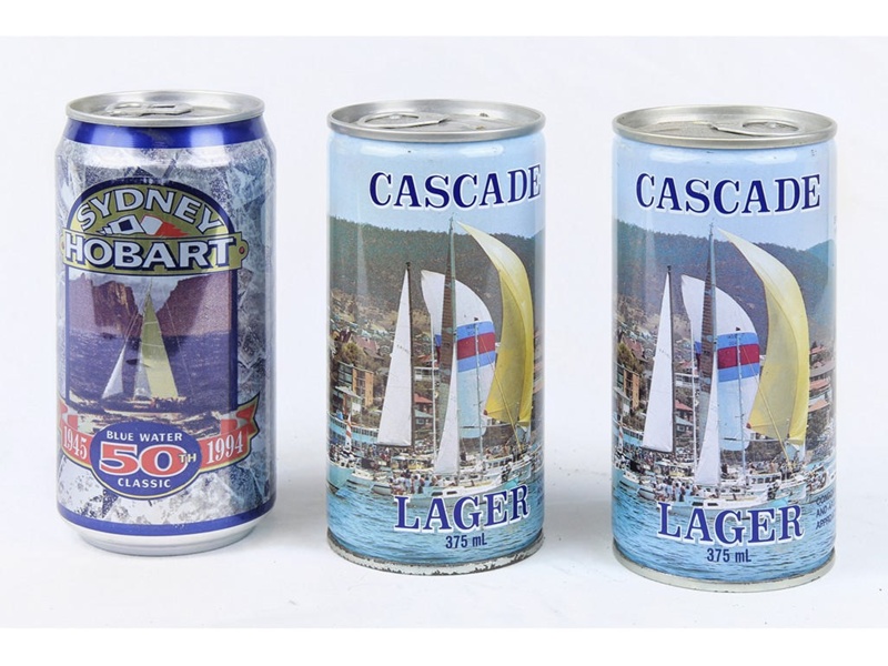 Cascade Brewery Sydney Hobart Yacht Race commemorative beer cans; A_2010020 eHive