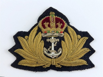 Royal Navy - Officer's cap badge; A_1991-528 | eHive