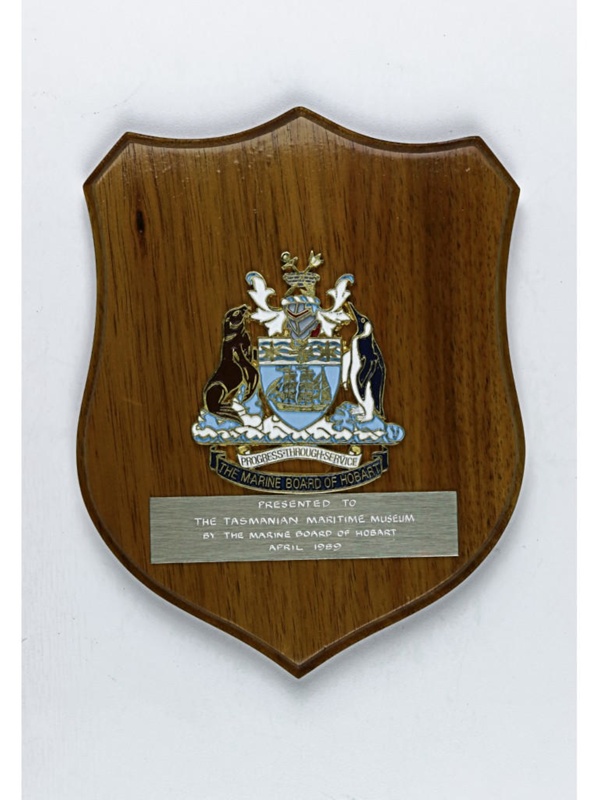 Marine Board of Hobart plaque with Marine Board's Coat of Arms; A