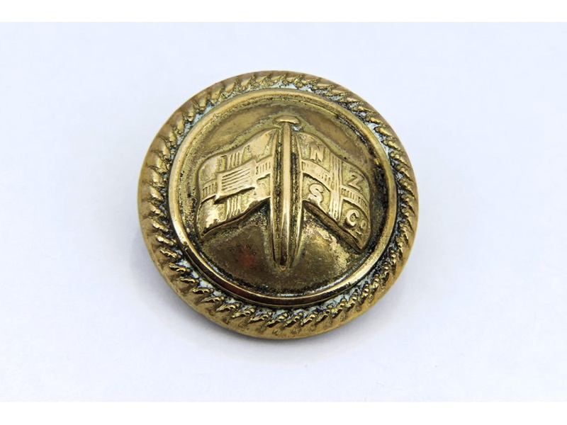 New Zealand Shipping Company Brass Uniform Button; A_2007021 eHive
