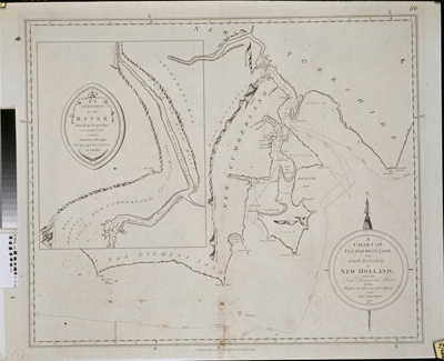 Hayes John., 1798, 'A Chart of Van Diemen's Land, the South Extremity ...