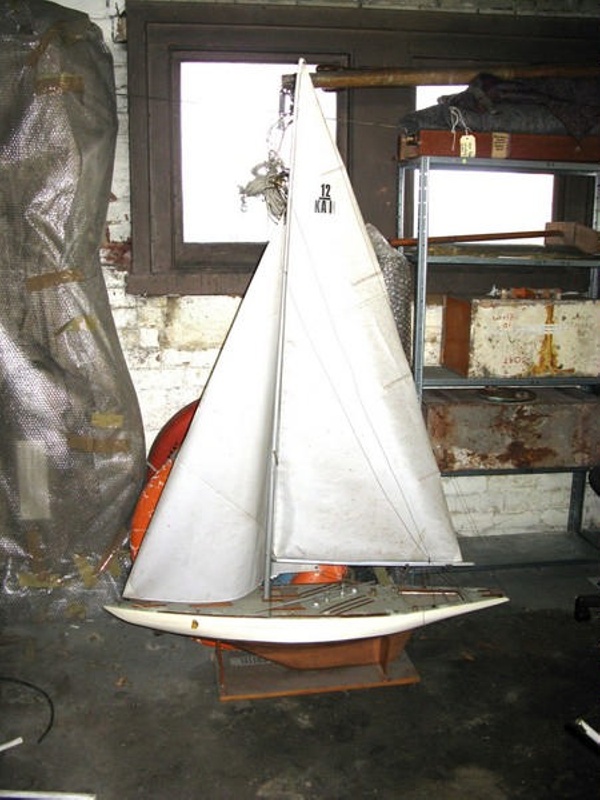 Gretel (12 metre yacht) fully rigged hull model; A_1984181 eHive