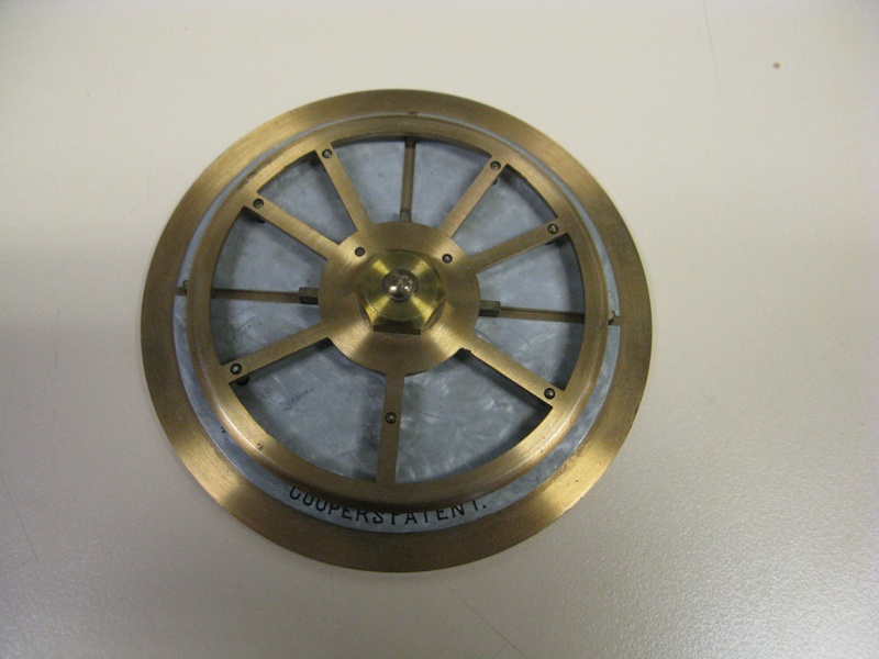 Coopers patent Brass wheel with Metal disc ; A_2014077 eHive