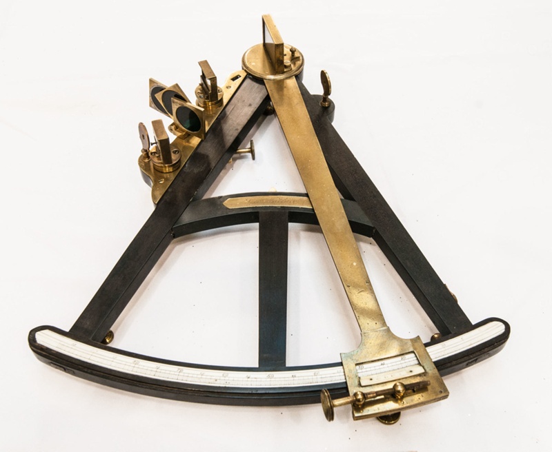 S6 Salem Brass Octant Peabody Museum Sailing Ship Hadley\u2019s
