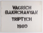 Triptych; Bakhchanyan, Vagrich; Z232.5 .B167 Ba-Tr