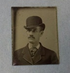 [Man in bowler hat]; Unknown; Ca. 1860; 1975:0029:0015