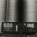 Untitled [Silos and boxcar]; Harter, Donald; 1975; 1988:0122:0008