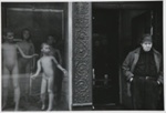 [Untitled, man standing next to naked-boy mannequin's in department store window].  ; McLoughlin, Michael; c.a. 1965; 1974:0023:0005