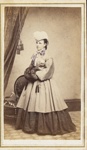  [Studio portrait of a young woman in what appears to be Asian dress.]; A. Hickcox; ca. 1880; 1975:0031:0228