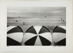 [Three Umbrellas on the Beach]; Kuligowski, Eddie; 1973; 1986:0014:0016