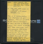 Open Channel Demo; Open Channel; 1972; 2018:0001:0014