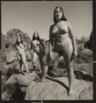 Untitled [Three masked women standing on a rock formation]; Dutton, Allen; ca. 1970s; 2000:0142:0015