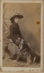 [Studio portrait of a seated girl with a dog]; Insley, H. A.; ca. 1870; 1994:0001:0010