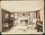 Untitled, (Living-room, fireplace and piano). ; Moulton-Erickson Photo Co.; c.a. 1890; 1977:0074:0005