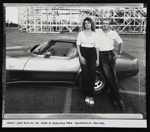 Nancy, Gary and his '80 'Vette at Roseland Park; Stone, Jim; August 1985; 1986:0013:0013