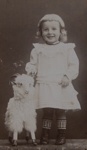 [Studio portrait of a young child posing with a small goat] ; Reboul, Madame; ca. 1870; 1994:0004:0001