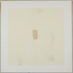 Untitled [Wooden square in yellow field with glitter]; Zucker, Joe; ca. 1970; 1972:0096:0052