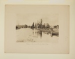 Shakespeare Memorial and Avon from Clopton Bridge; A. W. Elson & Co., Boston; 1898; 1974:0074:0004