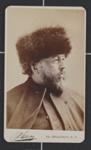 [Portrait of Bayard Taylor wearing a fur hat]; Sarony, Napoleon; 1981:0053:0120