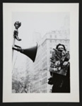 Untitled [Woman Protester Next to Loudspeaker]; von dem Bussche, Wolf; ca. 1950-1970; 1971:0351:0001