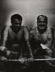 Untitled [Men in tiled room]; Margolis, Michael; ca. late 1960s; 1982:0129:0002