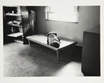 [Untitled, little boy sleeping on cot in a nursery]. ; Heron, Reginald; 1966; 1972:0162:9999