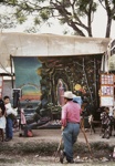 Itinerant Photographer With Religious Backdrop, Huehuetenango, Guatemala; Parker, Ann; ca. 1973; 2009:0056:0026